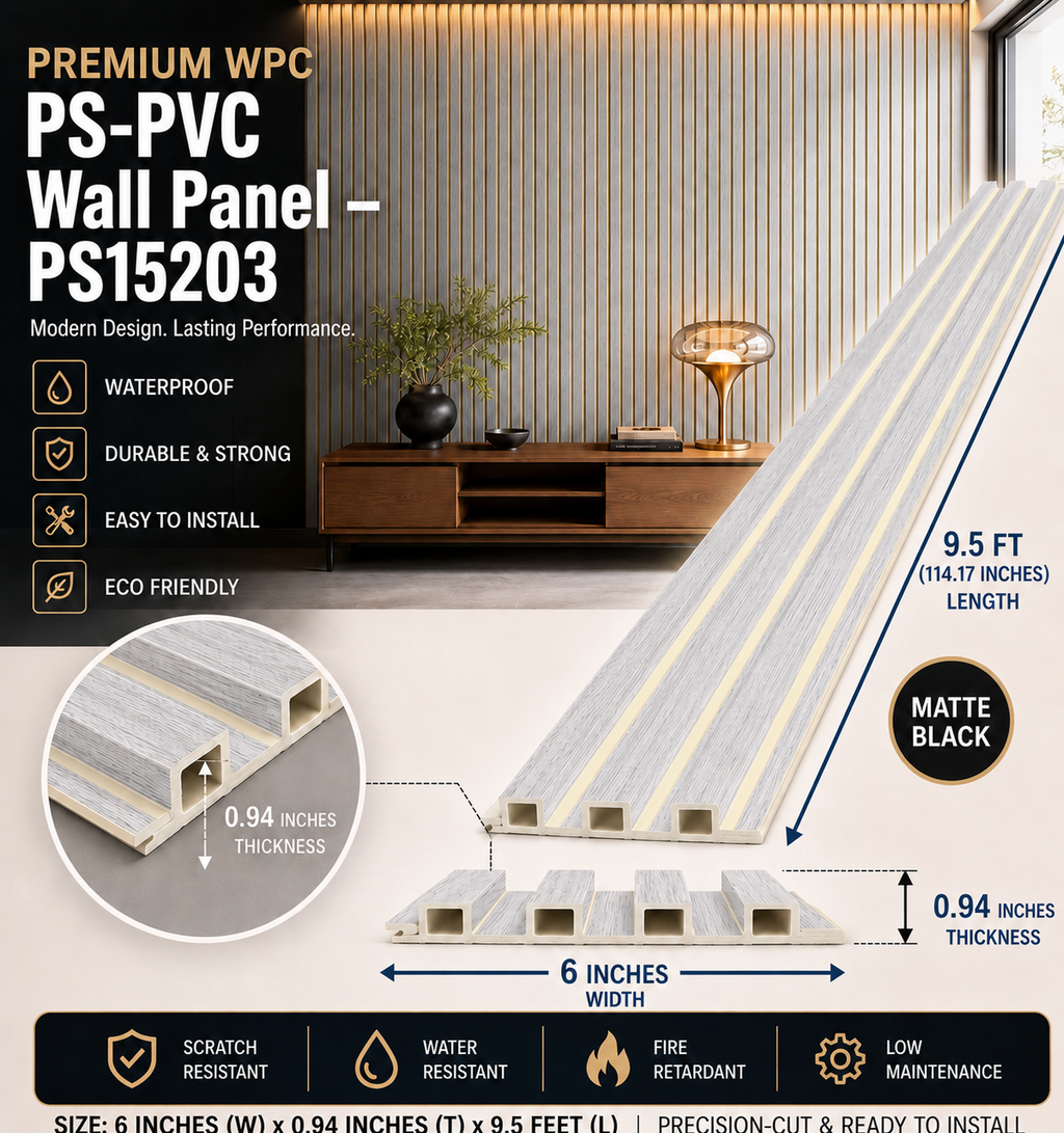 6 × 114.17 inches PS-PVC Wall Panel – PS15203