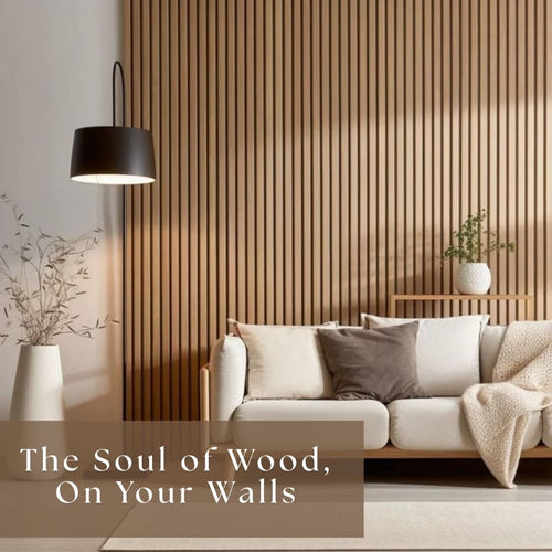 2 FT × 10 FT Wooden Acoustic Wall Panel – Brown