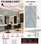 4 ×8 FT 3D PVC Marble Wall Panel– Waterproof Interior Decorative Panel BLD-082