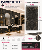 4 × 8 FT 3D PVC Marble Wall Panels - BLD-1257
