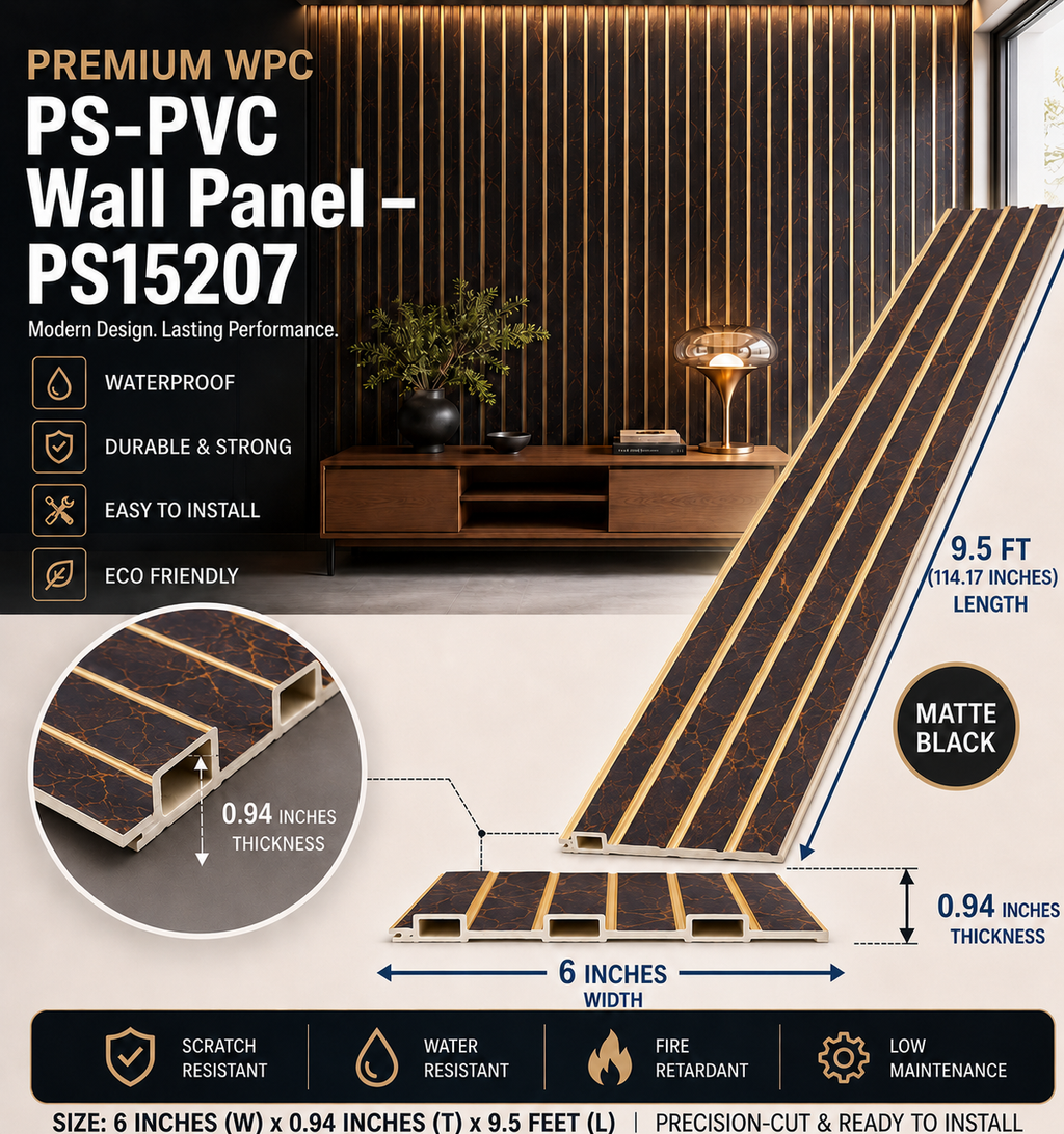 6 × 114.17 inches PS-PVC Wall Panel – PS15207