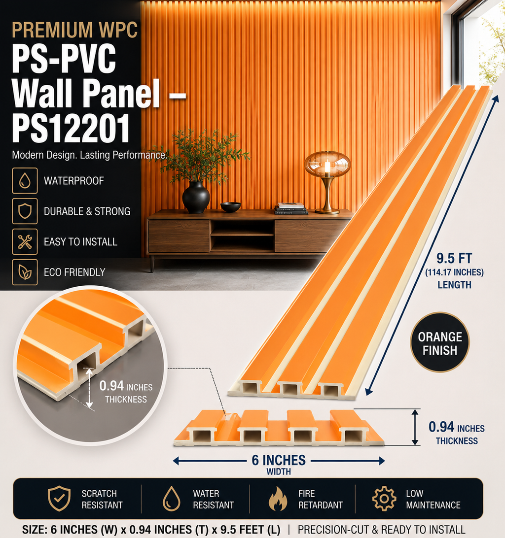 6 × 114.17 inches PS-PVC Wall Panel – PS12201