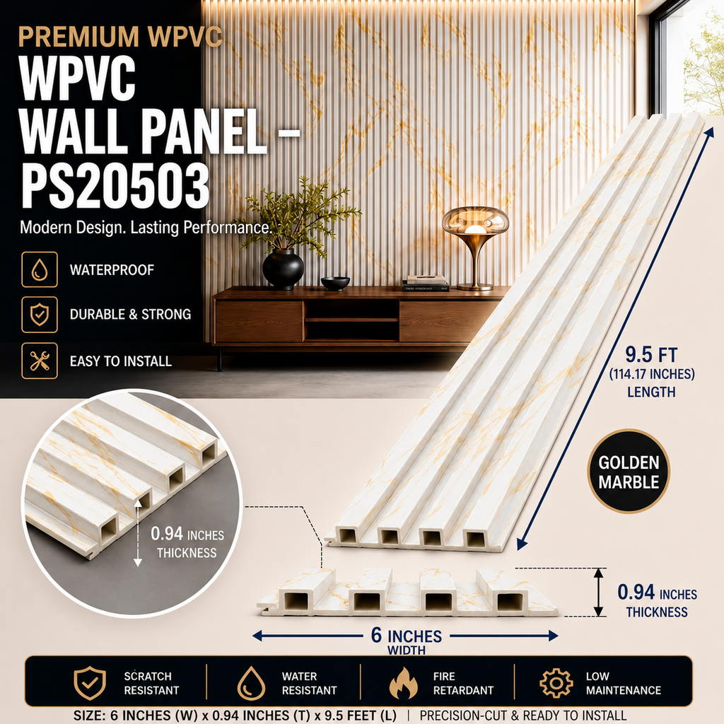 6 × 114.17 inches WPVC Wall Panel – PS20503